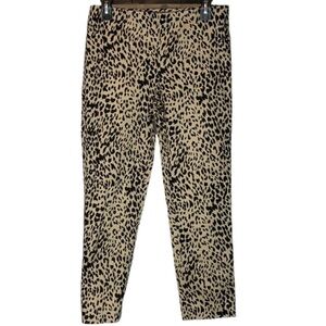 🌸2/$25 NWT Elliot Lauren Black Tan Cheetah Print Slim Leg Pants